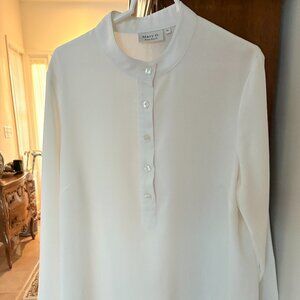 MARY G MILDRED HOIT WHITE TUNIC SIZE XL LIKE NEW